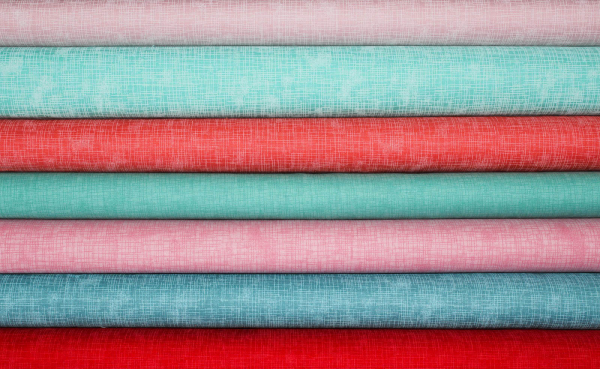 Designerbaumwollstoff Quilters Linen -  pool  (10 cm)